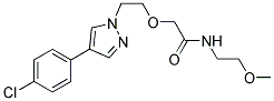 2-[2-(4-(4-CHLOROPHENYL)-1H-PYRAZOL-1-YL)ETHOXY]-N-(2-METHOXYETHYL)ACETAMIDE Struktur