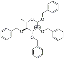 BENZYL 2,3,4-TRI-O-BENZYL-L-RHAMNOPYRANOSE Struktur