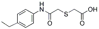 [(4-ETHYL-PHENYLCARBAMOYL)-METHYLSULFANYL]-ACETIC ACID Struktur