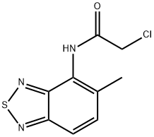 2-CHLORO-N-(5-METHYL-BENZO[1,2,5]THIADIAZOL-4-YL)-ACETAMIDE Struktur