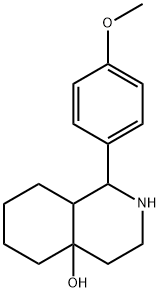 1-(4-METHOXY-PHENYL)-OCTAHYDRO-ISOQUINOLIN-4A-OL Struktur