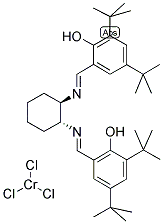 (R)-N,N'-BIS(3,5-DI-TERT-BUTYLSALICYLIDENE)-1,2-CYCLOHEXANEDIAMINOCHROMIUM(III) CHLORIDE Struktur