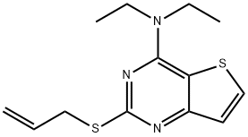 2-(ALLYLSULFANYL)-N,N-DIETHYLTHIENO[3,2-D]PYRIMIDIN-4-AMINE Struktur