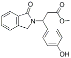 METHYL 3-(4-HYDROXYPHENYL)-3-(1-OXO-1,3-DIHYDRO-2H-ISOINDOL-2-YL)PROPANOATE Struktur