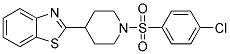 2-(1-[(4-CHLOROPHENYL)SULFONYL]-4-PIPERIDINYL)-1,3-BENZOTHIAZOLE Struktur