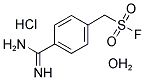 (4-AMIDINOPHENYL)-METHANESULFONYL FLUORIDE HYDROCHLORIDE MONOHYDRATE Struktur