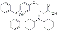 4-[4-(DIPHENYLHYDROXYMETHYL)PHENOXY]BUTYRIC ACID DICYCLOHEXYLAMMONIUM SALT Struktur