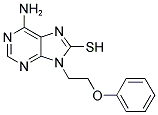 6-AMINO-9-(2-PHENOXYETHYL)-9H-PURINE-8-THIOL Struktur