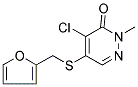 4-CHLORO-5-[(2-FURYLMETHYL)THIO]-2-METHYLPYRIDAZIN-3(2H)-ONE Struktur