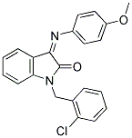 1-(2-CHLOROBENZYL)-3-[(4-METHOXYPHENYL)IMINO]-1H-INDOL-2-ONE Struktur