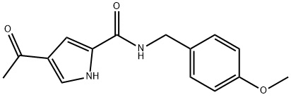 4-ACETYL-N-(4-METHOXYBENZYL)-1H-PYRROLE-2-CARBOXAMIDE Struktur