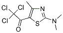 2,2,2-TRICHLORO-1-[2-(DIMETHYLAMINO)-4-METHYL-1,3-THIAZOL-5-YL]ETHANONE Struktur