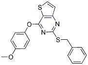 2-(BENZYLSULFANYL)-4-(4-METHOXYPHENOXY)THIENO[3,2-D]PYRIMIDINE Struktur