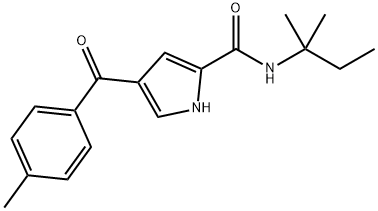 4-(4-METHYLBENZOYL)-N-(TERT-PENTYL)-1H-PYRROLE-2-CARBOXAMIDE Struktur