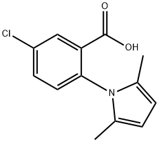 5-CHLORO-2-(2,5-DIMETHYL-PYRROL-1-YL)-BENZOIC ACID Struktur