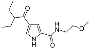 4-(2-ETHYLBUTANOYL)-N-(2-METHOXYETHYL)-1H-PYRROLE-2-CARBOXAMIDE Struktur