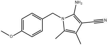 2-AMINO-1-(4-METHOXYBENZYL)-4,5-DIMETHYL-1H-PYRROLE-3-CARBONITRILE Struktur