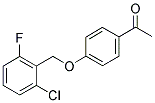 1-(4-[(2-CHLORO-6-FLUOROBENZYL)OXY]PHENYL)-1-ETHANONE Struktur