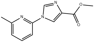 METHYL 1-(6-METHYL-2-PYRIDINYL)-1H-IMIDAZOLE-4-CARBOXYLATE Struktur