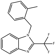 1-(2-METHYLBENZYL)-2-(TRIFLUOROMETHYL)-1H-1,3-BENZIMIDAZOLE Struktur