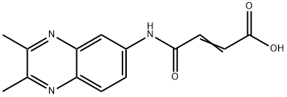 (E)-4-[(2,3-DIMETHYL-6-QUINOXALINYL)AMINO]-4-OXO-2-BUTENOIC ACID Struktur