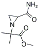 1-(1-METHOXYCARBONYL-1-METHYLETHYL)AZIRIDINE-2-CARBOXAMIDE Struktur