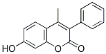 7-HYDROXY-4-METHYL-3-PHENYLCOUMARIN Struktur