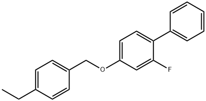 4-ETHYLBENZYL 2-FLUORO[1,1'-BIPHENYL]-4-YL ETHER Struktur