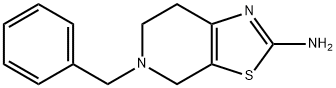 5-BENZYL-4,5,6,7-TETRAHYDRO-THIAZOLO[5,4-C]PYRIDIN-2-YLAMINE Struktur