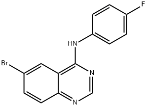 6-BROMO-N-(4-FLUOROPHENYL)-4-QUINAZOLINAMINE Struktur