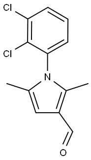 1-(2,3-DICHLORO-PHENYL)-2,5-DIMETHYL-1H-PYRROLE-3-CARBALDEHYDE Struktur