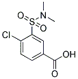 4-CHLORO-3-[(DIMETHYLAMINO)SULFONYL]BENZOIC ACID Struktur