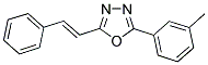 2-(3-METHYLPHENYL)-5-[(E)-2-PHENYLETHENYL]-1,3,4-OXADIAZOLE Struktur