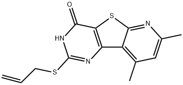 2-(ALLYLSULFANYL)-7,9-DIMETHYLPYRIDO[3',2':4,5]THIENO[3,2-D]PYRIMIDIN-4-OL Struktur