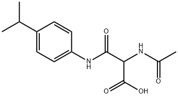 2-(ACETYLAMINO)-3-(4-ISOPROPYLANILINO)-3-OXOPROPANOIC ACID Struktur