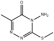 4-AMINO-6-METHYL-3-(METHYLSULFANYL)-1,2,4-TRIAZIN-5(4H)-ONE Struktur