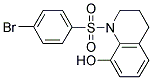 1-[(4-BROMOPHENYL)SULFONYL]-1,2,3,4-TETRAHYDROQUINOLIN-8-OL Struktur