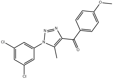 [1-(3,5-DICHLOROPHENYL)-5-METHYL-1H-1,2,3-TRIAZOL-4-YL](4-METHOXYPHENYL)METHANONE Struktur