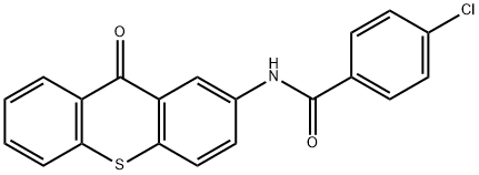 4-CHLORO-N-(9-OXO-9H-THIOXANTHEN-2-YL)BENZENECARBOXAMIDE Struktur