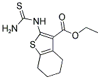 2-THIOUREIDO-4,5,6,7-TETRAHYDRO-BENZO[B]THIOPHENE-3-CARBOXYLIC ACID ETHYL ESTER Struktur