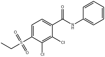 2,3-DICHLORO-4-(ETHYLSULFONYL)-N-PHENYLBENZENECARBOXAMIDE Struktur