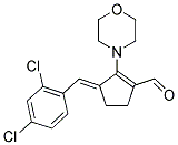 3-(2,4-DICHLORO-BENZYLIDENE)-2-MORPHOLIN-4-YL-CYCLOPENT-1-ENECARBALDEHYDE Struktur