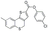 4-CHLOROPHENYL 8-METHYL-4H-THIENO[3,2-C]THIOCHROMENE-2-CARBOXYLATE Struktur