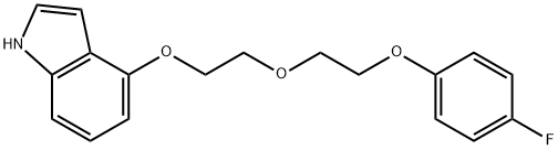 2-[2-(4-FLUOROPHENOXY)ETHOXY]ETHYL 1H-INDOL-4-YL ETHER Struktur