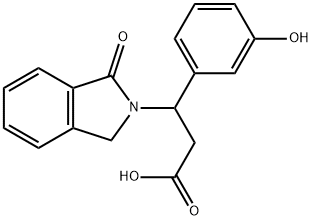 3-(3-HYDROXYPHENYL)-3-(1-OXO-1,3-DIHYDRO-2H-ISOINDOL-2-YL)PROPANOIC ACID Struktur