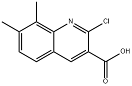 2-CHLORO-7,8-DIMETHYL-QUINOLINE-3-CARBOXYLIC ACID Struktur