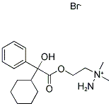 1-(2-([CYCLOHEXYL(HYDROXY)PHENYLACETYL]OXY)ETHYL)-1,1-DIMETHYLHYDRAZINIUM Struktur