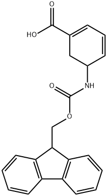 FMOC-5-AMINO-1,3-CYCLOHEXADIENE-1-CARBOXYLIC ACID Struktur