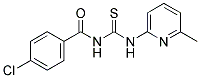 4-CHLORO-N-{[(6-METHYLPYRIDIN-2-YL)AMINO]CARBONOTHIOYL}BENZAMIDE Struktur