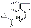 N-(1-ACETYL-2,3-DIHYDRO-1H-INDOL-7-YL)CYCLOPROPANECARBOXAMIDE Struktur